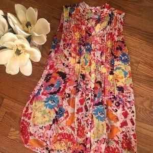 Zara floral tunic top cover up